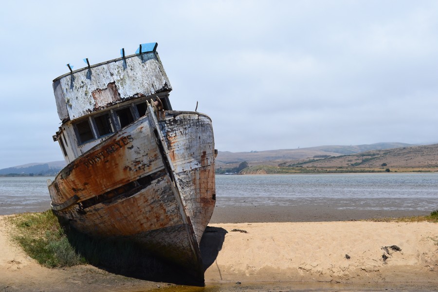 Bateau échoué Point Reyes