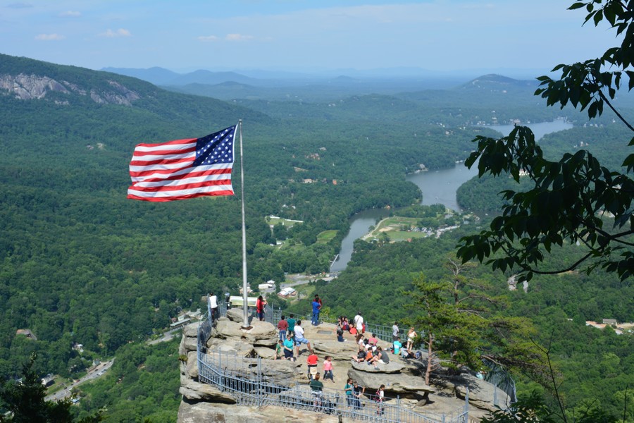 Point de vue Chimney Rock State Park