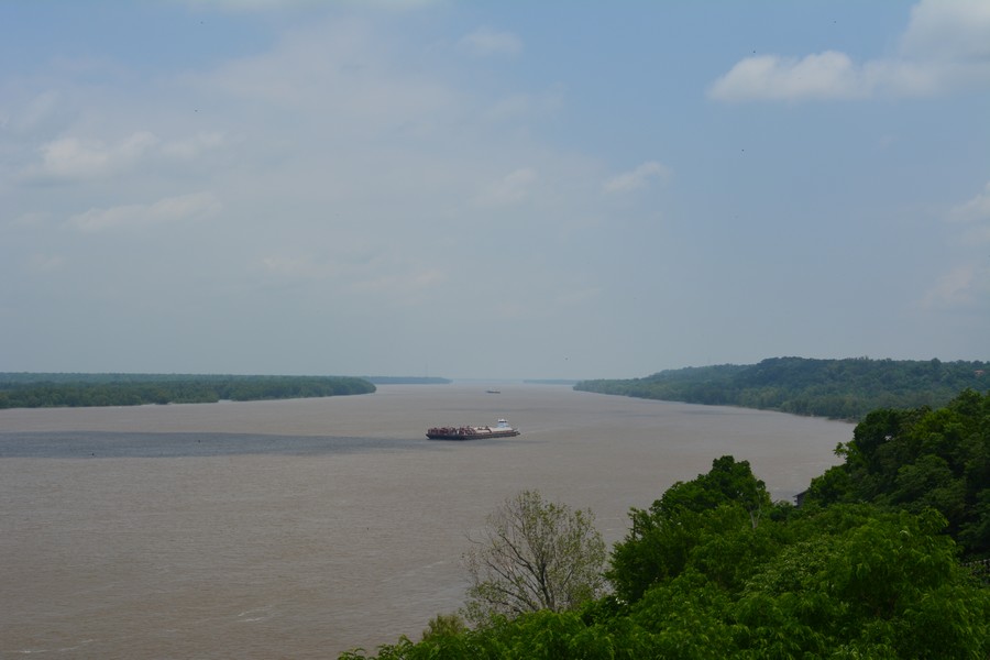 Vue sur le Mississippi Natchez