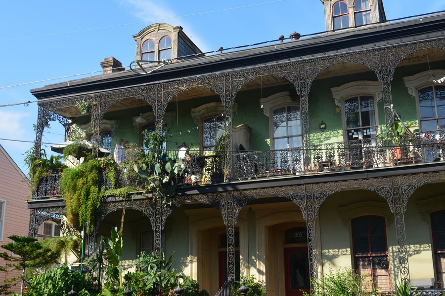 Bâtiment typique Nouvelle Orléans Lousiane
