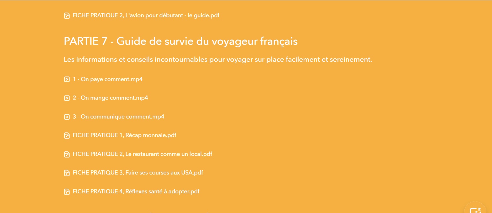 FORMATION VOYAGE USA